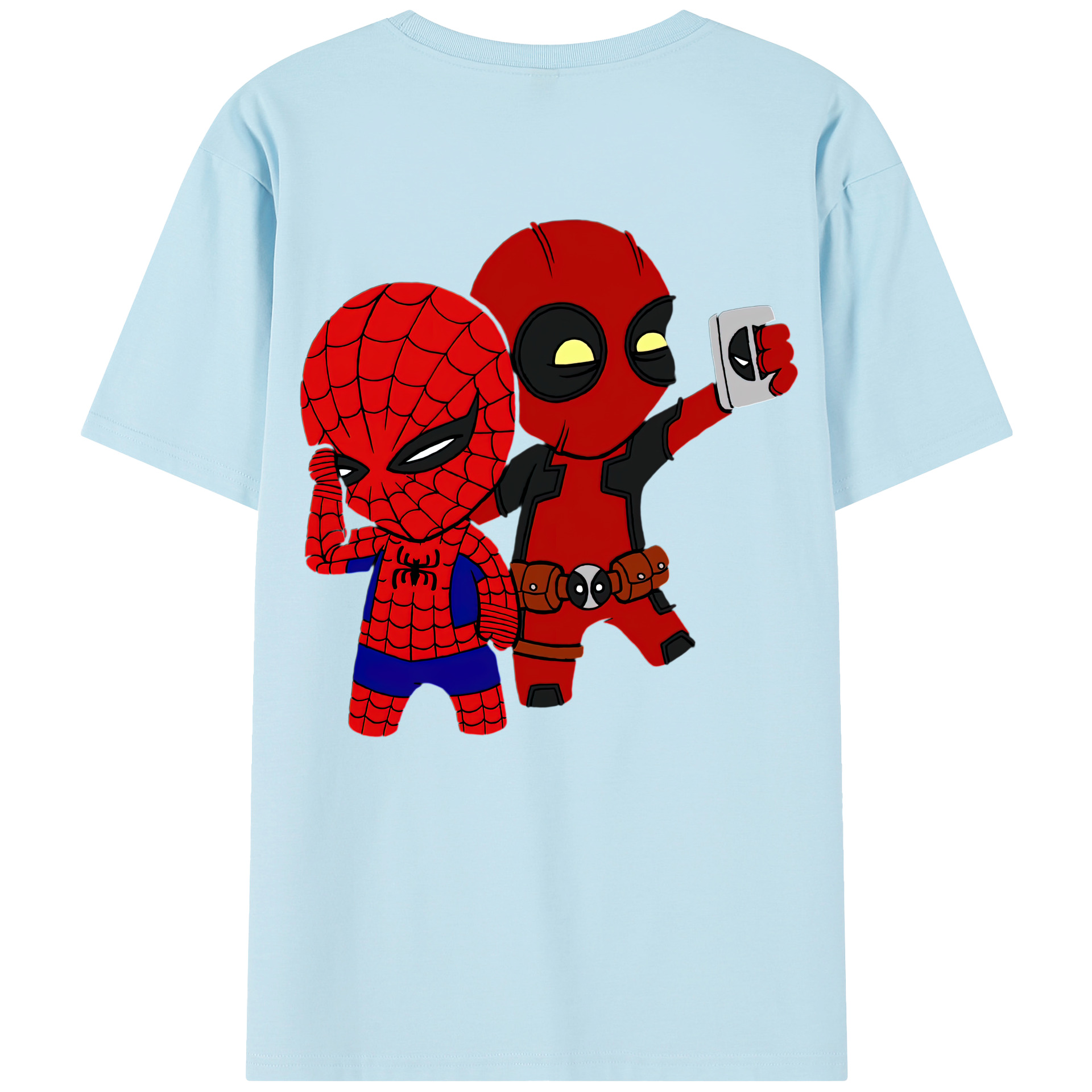 （画像用） Deadpool デッドプール 綿100％半袖Tシャツ（背面プリント）
